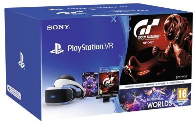  PlayStation VR (v2) + kamera (v2) + hra GT Sport + hra VR Worlds (voucher)